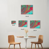 "Abstract Turquoise" Original Painting