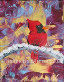 Abstract Cardinal 8"x10" Original Painting Collection