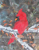 Abstract Cardinal 8"x10" Original Painting Collection