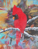 Abstract Cardinal 8"x10" Original Painting Collection