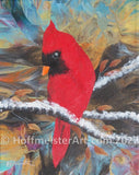 Abstract Cardinal 8"x10" Original Painting Collection