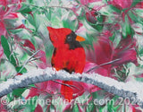 Abstract Cardinal 8"x10" Original Painting Collection