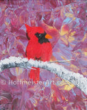 Abstract Cardinal 8"x10" Original Painting Collection