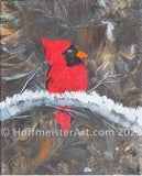 Abstract Cardinal 8"x10" Original Painting Collection