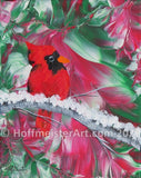 Abstract Cardinal 8"x10" Original Painting Collection