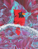 Abstract Cardinal 8"x10" Original Painting Collection