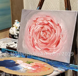 "Pink Flower Burst" Original Painting