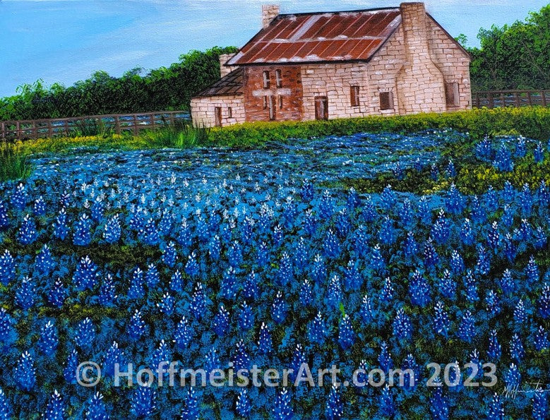 Behind The Brush:  Bluebonnet Bliss - A Painting Inspired by Nature's Delight