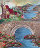 "Fishing By The River" Original Painting