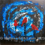 "Red Bird" Original Painting