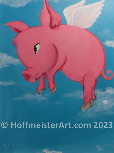 "When Pigs Fly" Original Painting