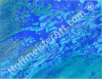 "Abstract Blue Haze" Original Painting