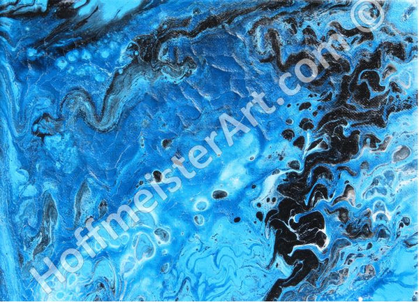 "Abstract Blue Mix" Original Painting