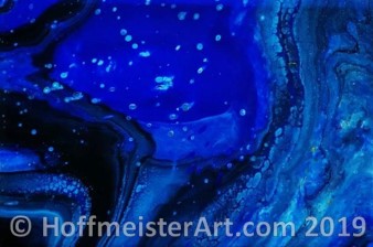 "Abstract Dark Water" Original Painting