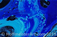 "Abstract Deep Blue" Original Painting