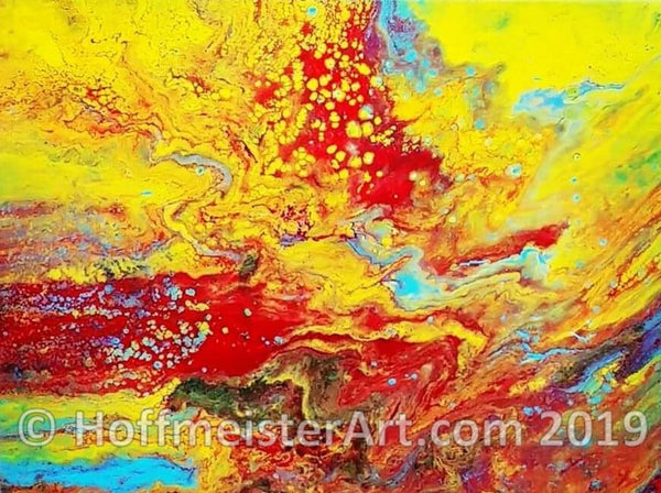 "Abstract Fire" Original Painting