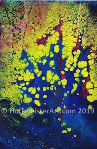 "Abstract Fire and Ice" Original Painting