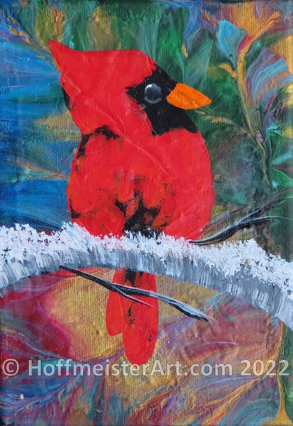 "Alaska Cardinal" Original Painting