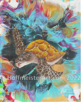 "Blue Turtle" Original Painting