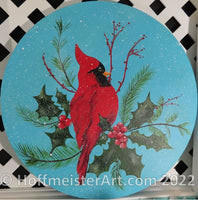 "Cardinal" Original Painting