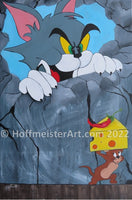 "Characters of Time" Original Painting Tom & Jerry