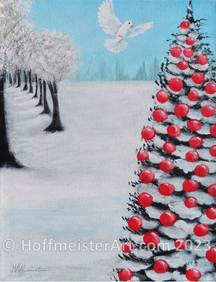 "Christmas Dove" Original Painting