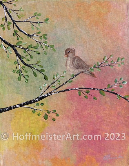 "Chubby Bird" Original Painting