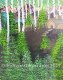 "Cottage Woods" Original Painting