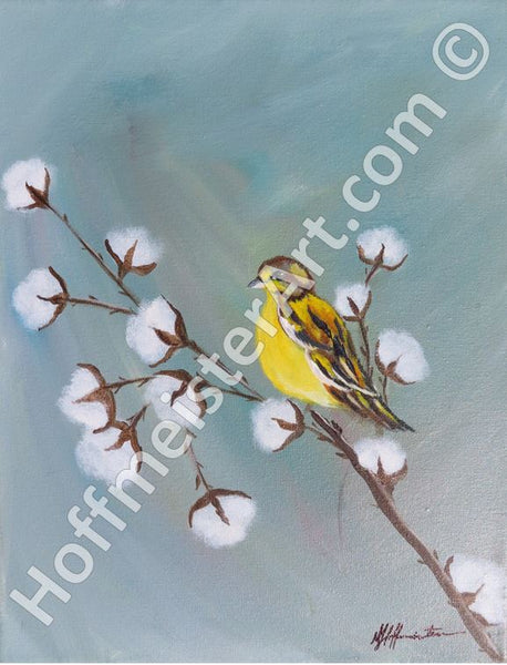 "Cotton Bird" Original Painting