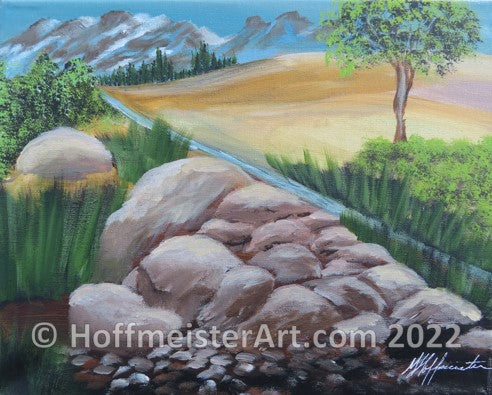 "Distant Mountains" Original Painting