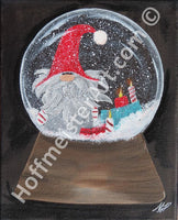 "Gnome Globe Candles" Original Painting