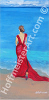 "Lady By The Sea" Original Painting