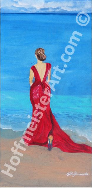 "Lady By The Sea" Original Painting