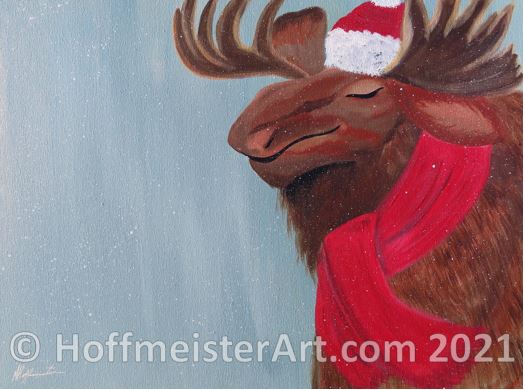 "Moose" Original Painting