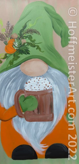 "Pumpkin Spice Gnome" Original Painting