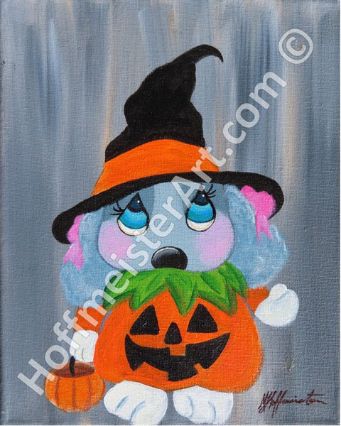 "Pup or Treat" Original Painting