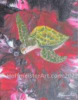 "Rouge Turtle" Original Painting