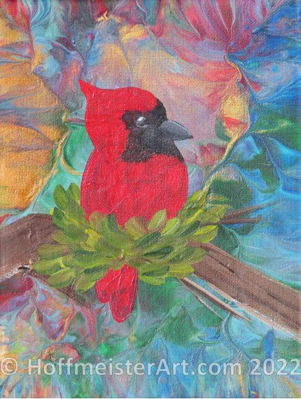 "Sap Cardinal" Original Painting