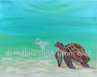 "Turtle Lunch" Original Painting