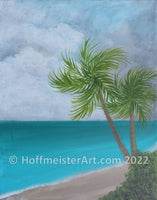 "Two Palm Beach" Original Painting